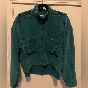 Urban Outfitters BDG Rodney Corduroy Cropped Button-Down Shirt